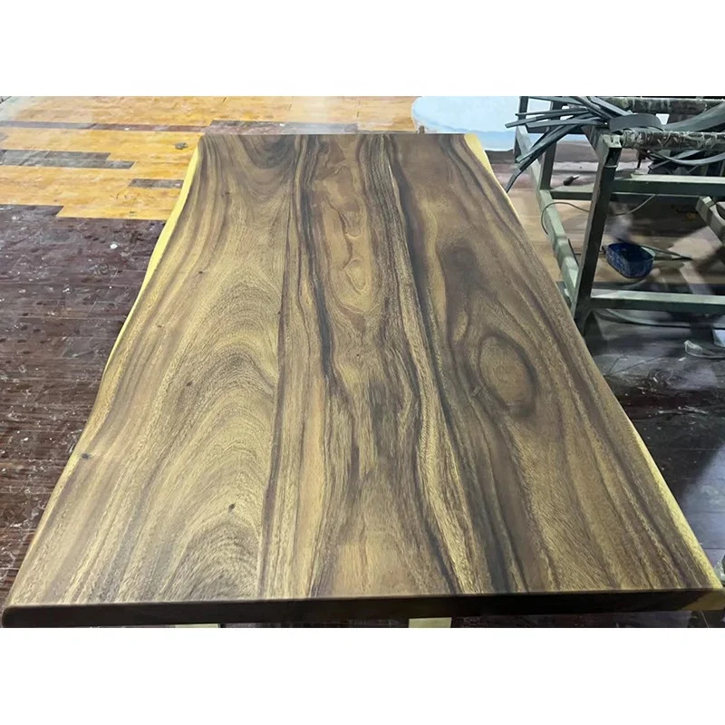 South American Walnut 74*25 inch Solid Hardwood Table Tops Modern Contemporary Design Custom Kitchen Countertop