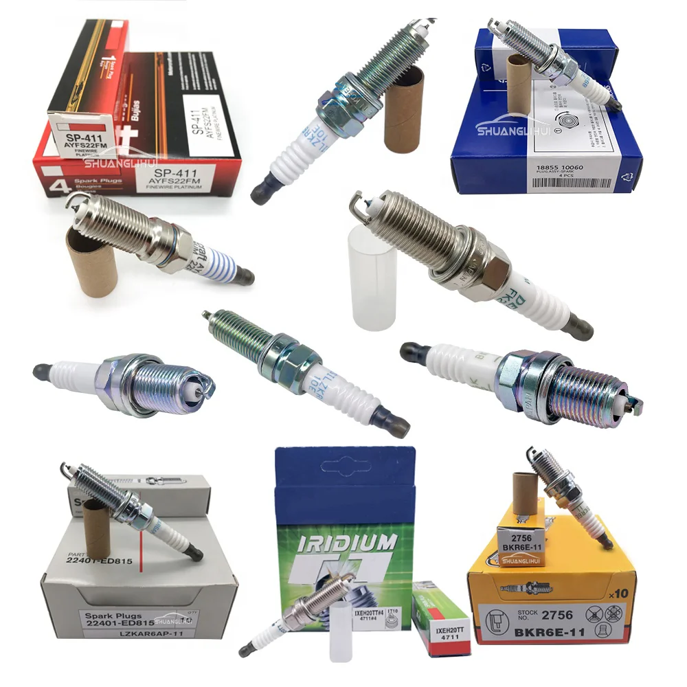 Resistor Iridium Platinum Bujias Spark Plugs BKR6E-11 90919-01210 for NGK Toyota Hyundai Mazda Ford Renault Peugeot Nissan BMW