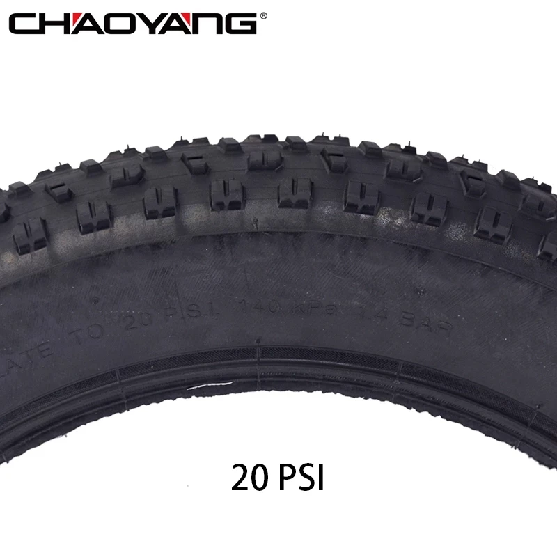 CHAOYANG 20x4.0 Bike Fat Tire Snowmobile Front Wheel Beach MTB Bicycle Fat Tyre 30TPI 20PSI Outdoor Holiday Cycling Parts