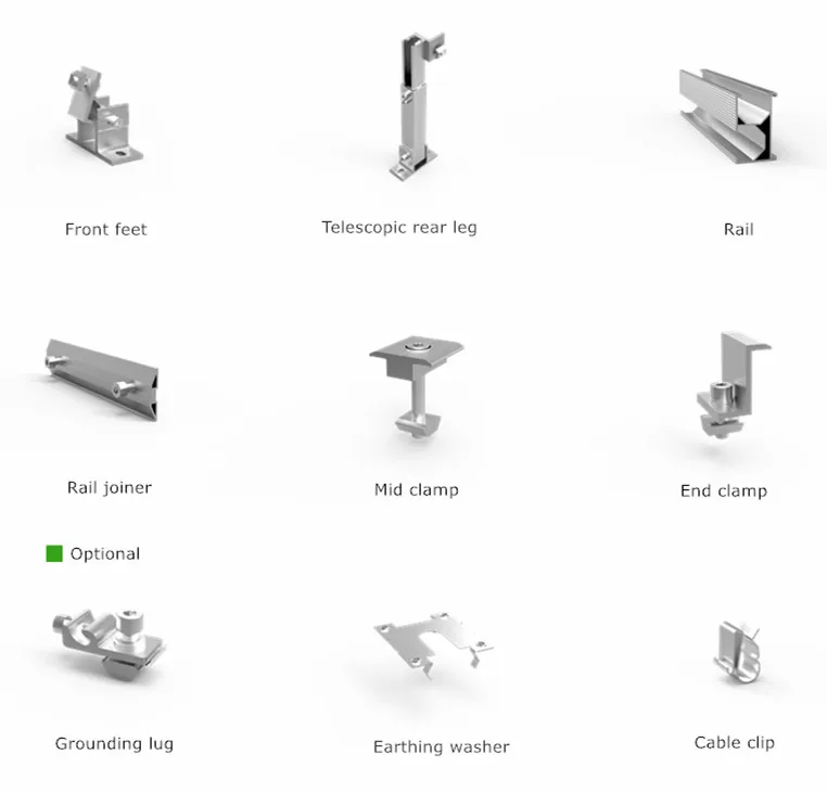 Плоский кронштейн для крепления на солнечной батарее