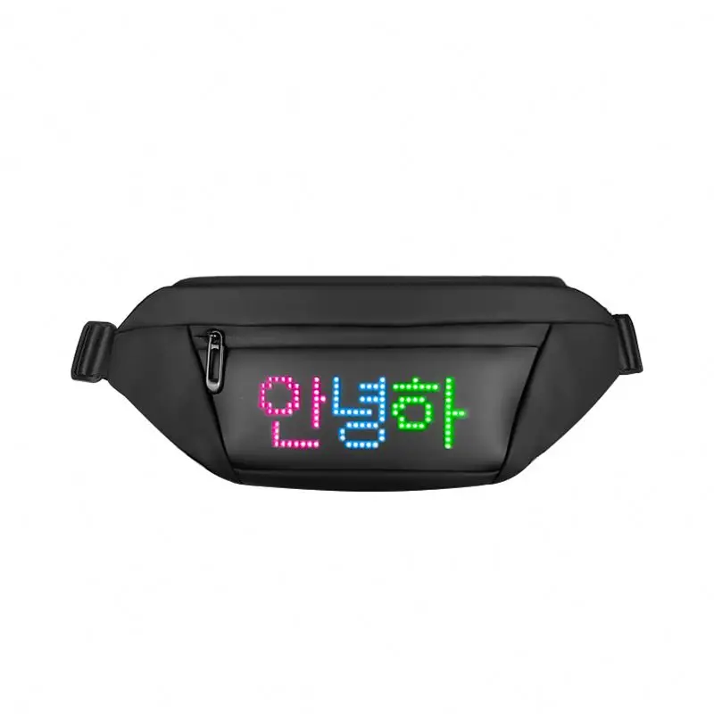 Professional LED Running Bag Phone anti-theft Pack Running Belt waist Bags Waterproof Belt Men Women Gym Bag With LED Screen