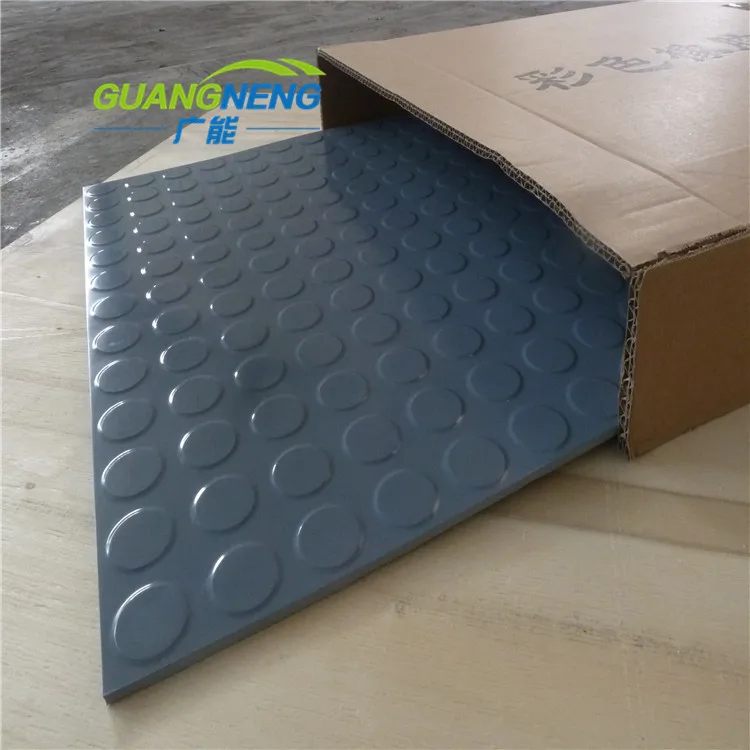 65 Shore Coin Circular Studded Anti-Slip Rubber Floor