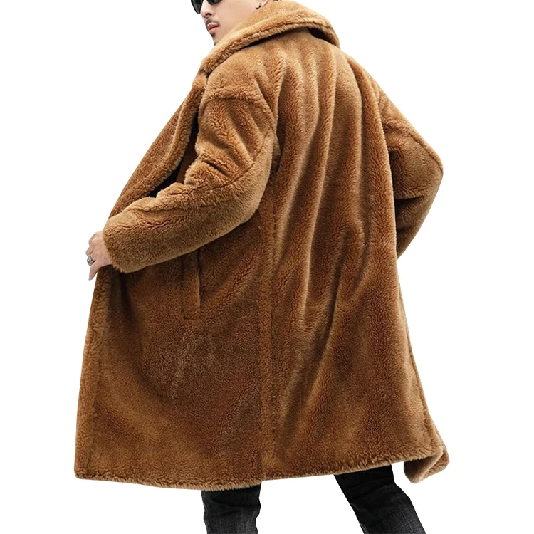Winter Male Jacket Warm Cashmere Casual Wool Mens high quality Plus Size Coat Fleece Jacket