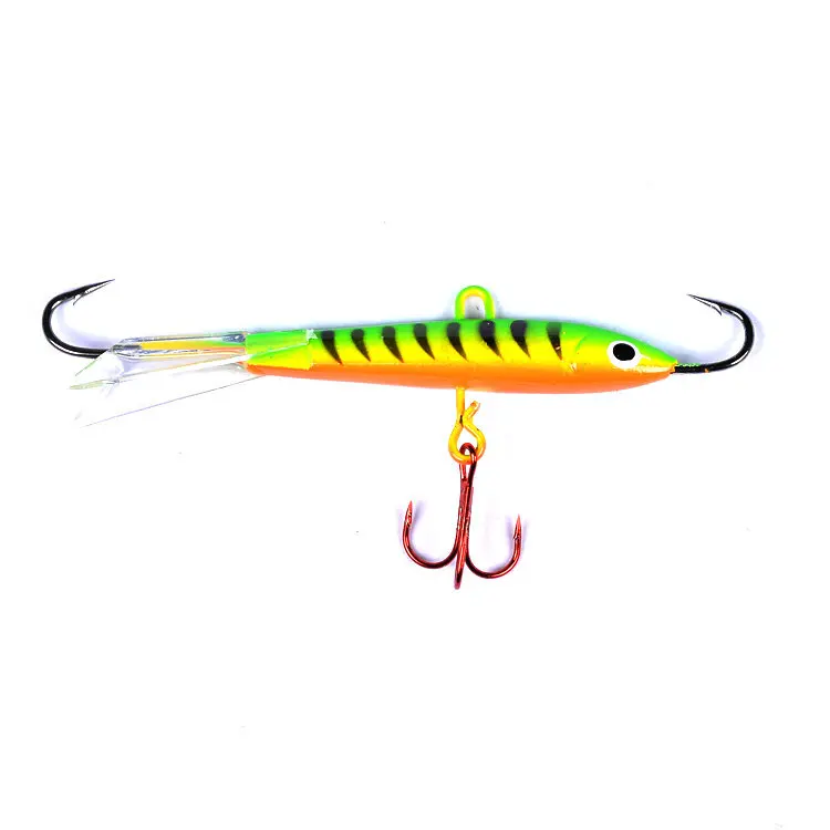 Ice Fishing Jig 18g 83mm Ice Fishing Lures for Panfish Crappie Sunfish Perch Walleye Pike Jig Head Fish Hook Bait winter