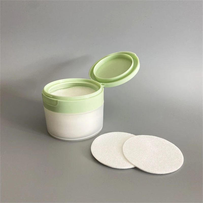 YGM13 высокое качество оптом OEM образец бесплатно нетканый сетчатый отшелушиватель одноразовый круглый чистый хлопок