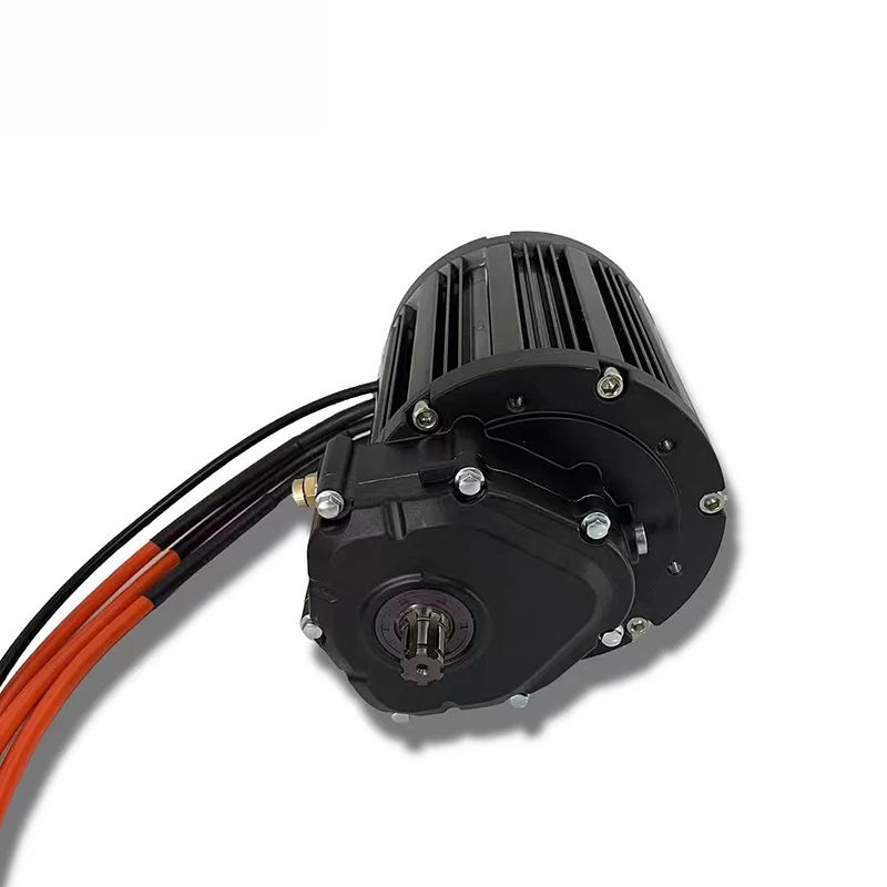 QS138 90H V3 4000W 72V 110KPH Mid Drive Motor For Electric Motorcycle, QS Motor Rato 1:2.35