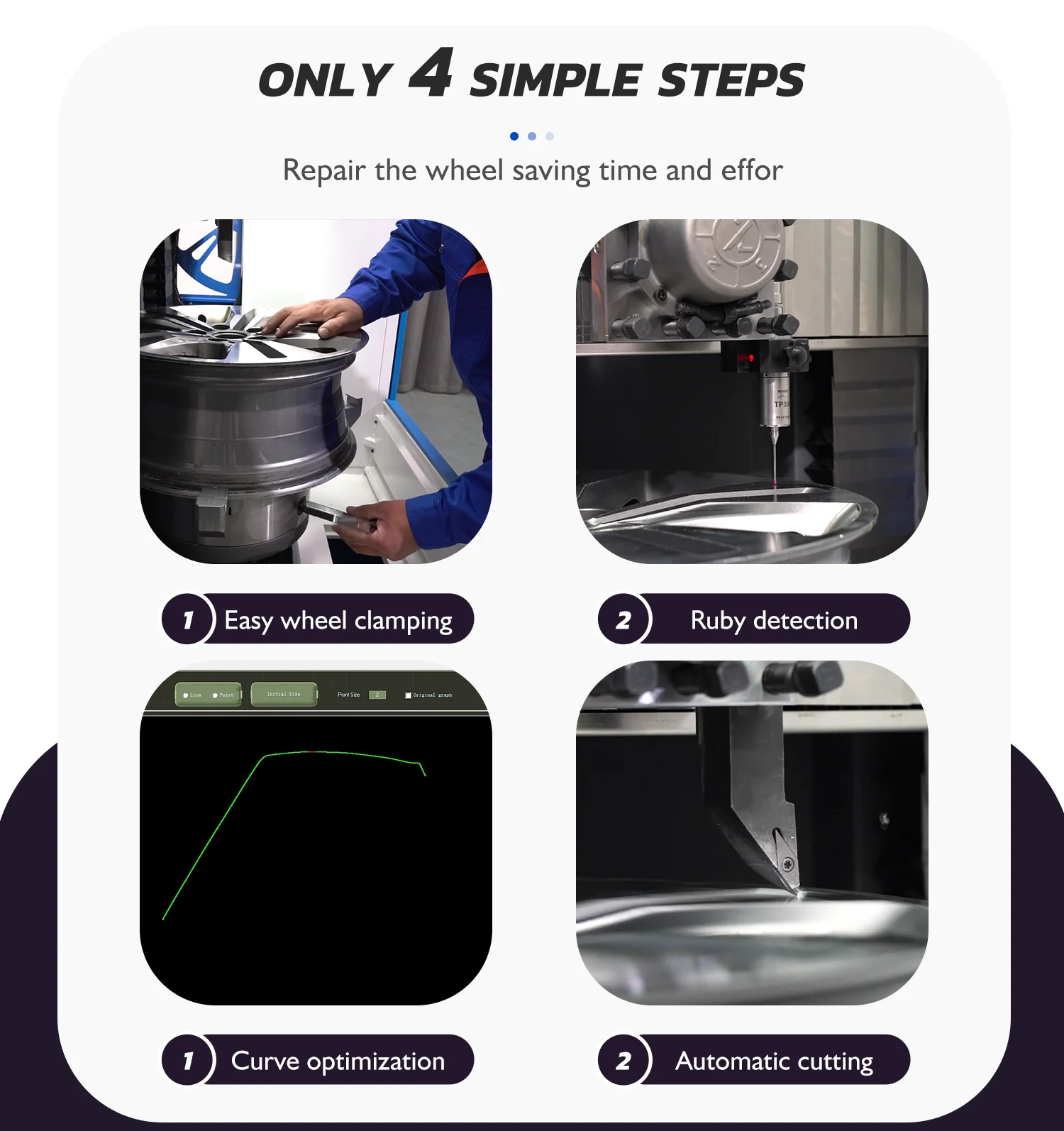 New mobile lightweight vertical diamond cut wheel repair machine lathe for sale DCM28P-M