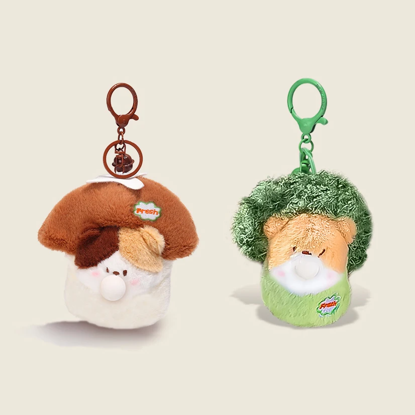 Hot-selling Cartoon Pendant Stuffed Animal Vegetable Bubbles Bag Prime Doll Plush Keychain Toy