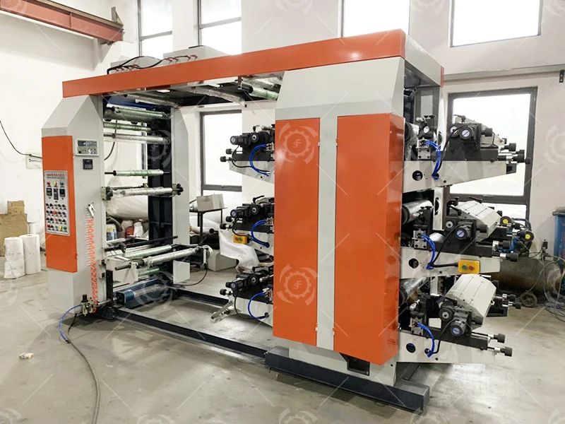 6 Color Flexographic Bopp Roll Printing Machine