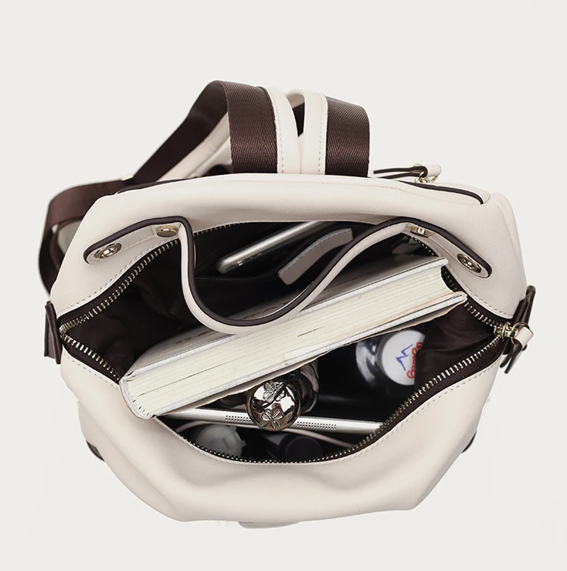 Faux Leather Mini Fashion Backpacks Casual Lightweight Strong Rucksack Daypack for Women Lady Girl Teenager