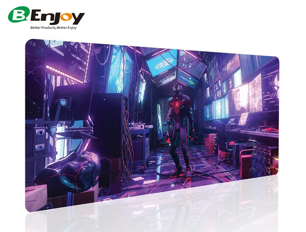 High Quality Custom Personalized Anime Big Large Size Rubber Neoprene  Water Resistant  Sublimation Gamer Gaming Mouse Pad