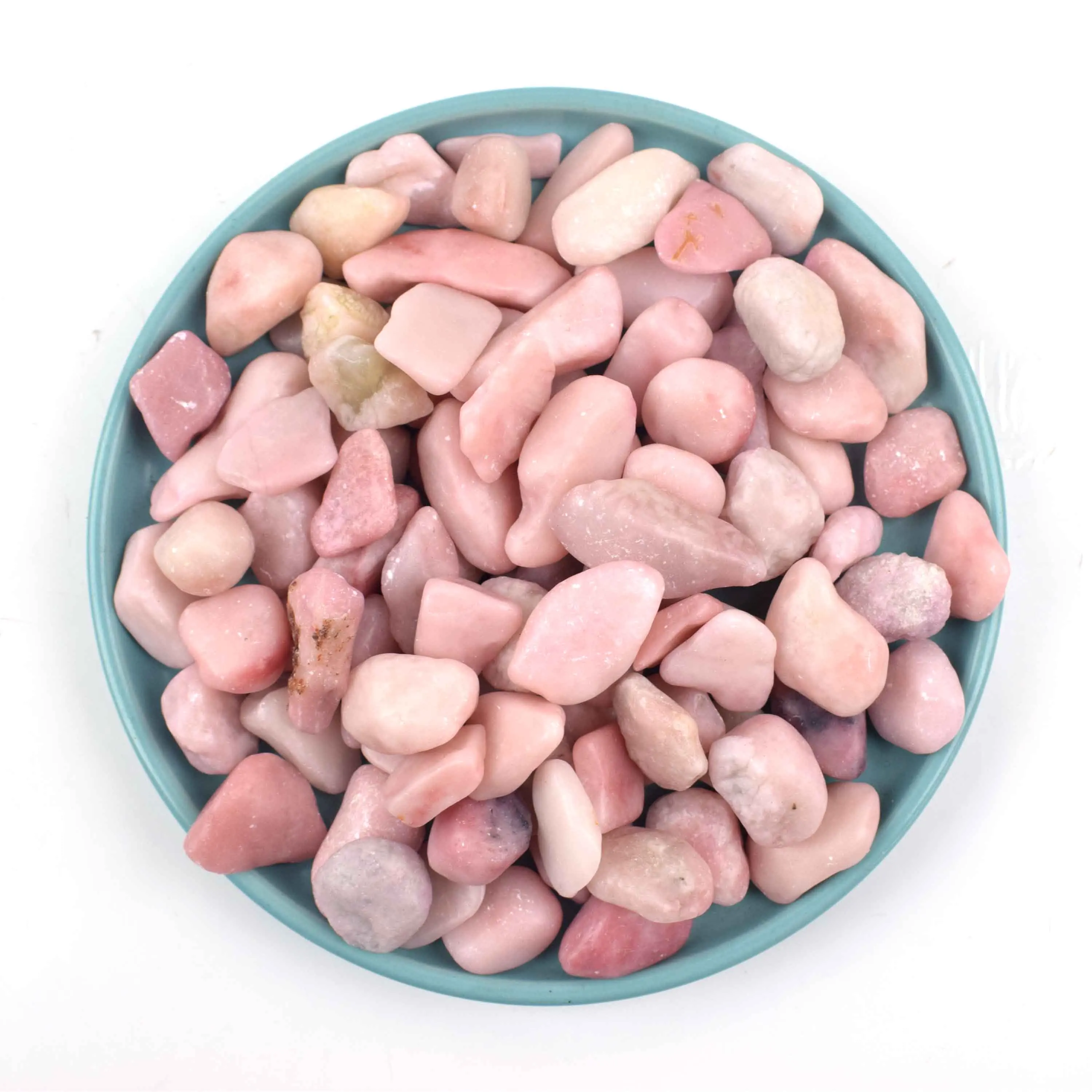 Wholesale Nature Crystals Polished Pink Opal Tumbled Stone For Sale