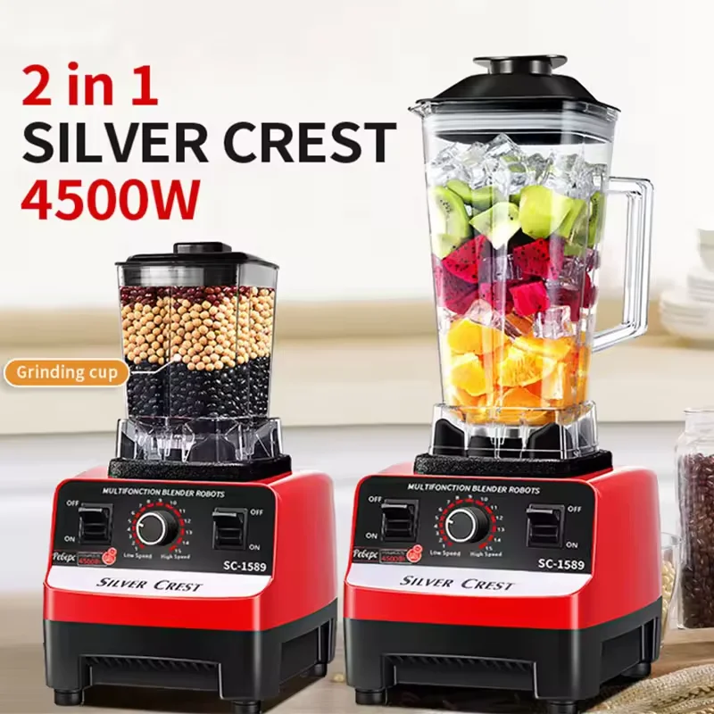 Popular OEM Wall Breaking Machine 6-blade Knife European British Standard Double Cup 2-In-1 Crushed Juice Mixer Juicer Blender