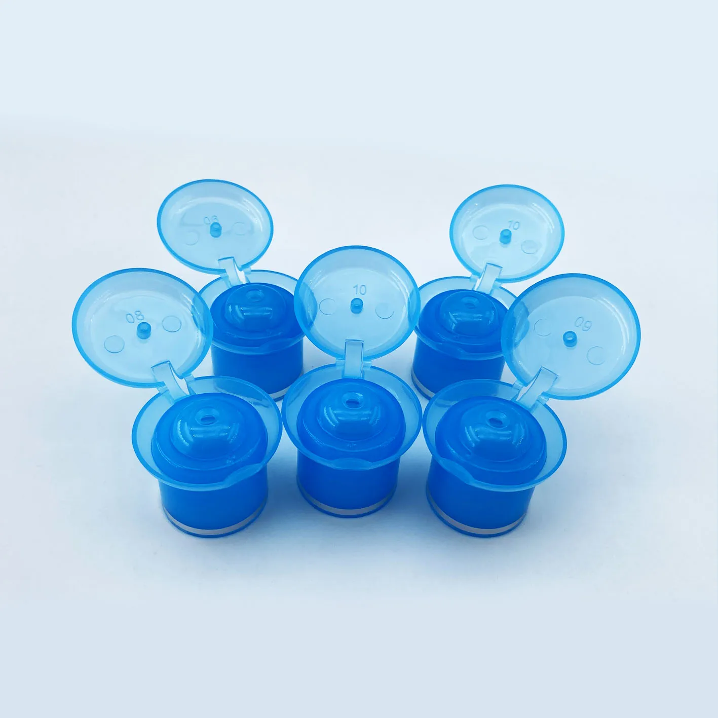 Junior diameter mushroom shape flip top cap 24/415 PP plastic cap cosmetic packing flip caps