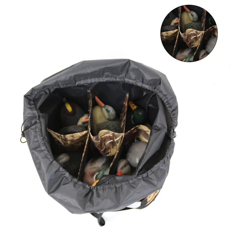 Camo Goose Decoy Slot Bag Hunting Duck Decoy Bag With 6 Slots Independetly