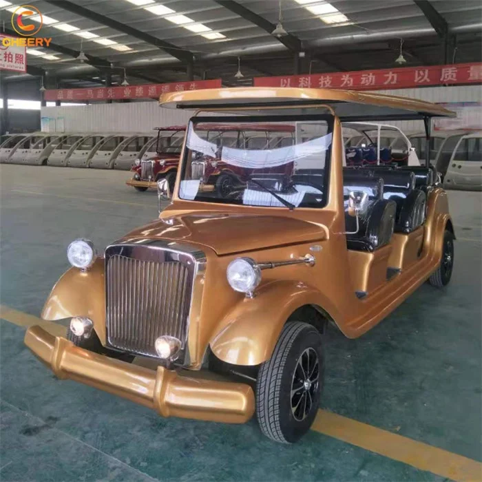 Scenic spot police patrol battery powered sightseeing shuttle bus electric sightseeing car