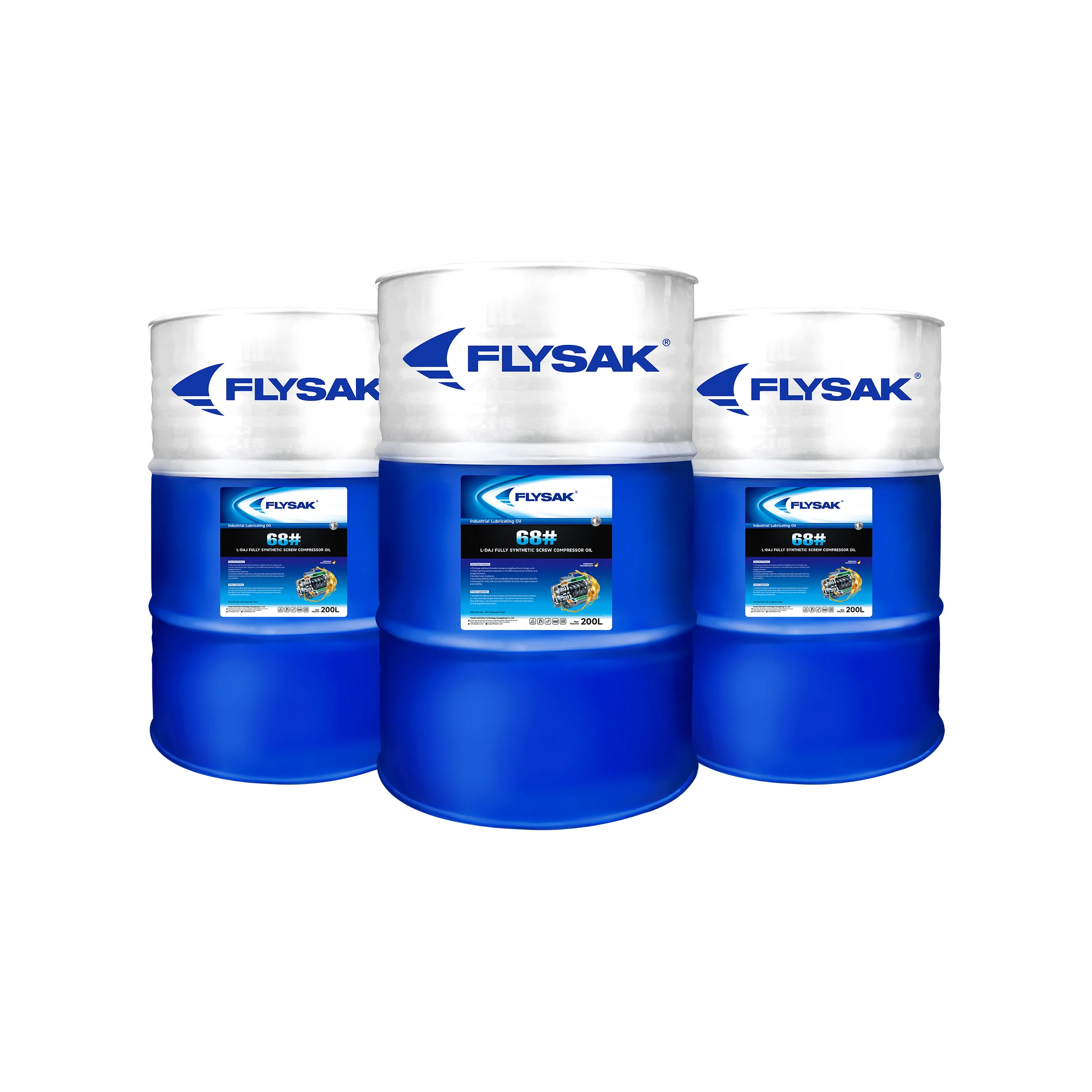 China Manufacture High Quality DAJ 46 Fully Synthetic Screw Compressor Oil service time can reach more than 6000 hours