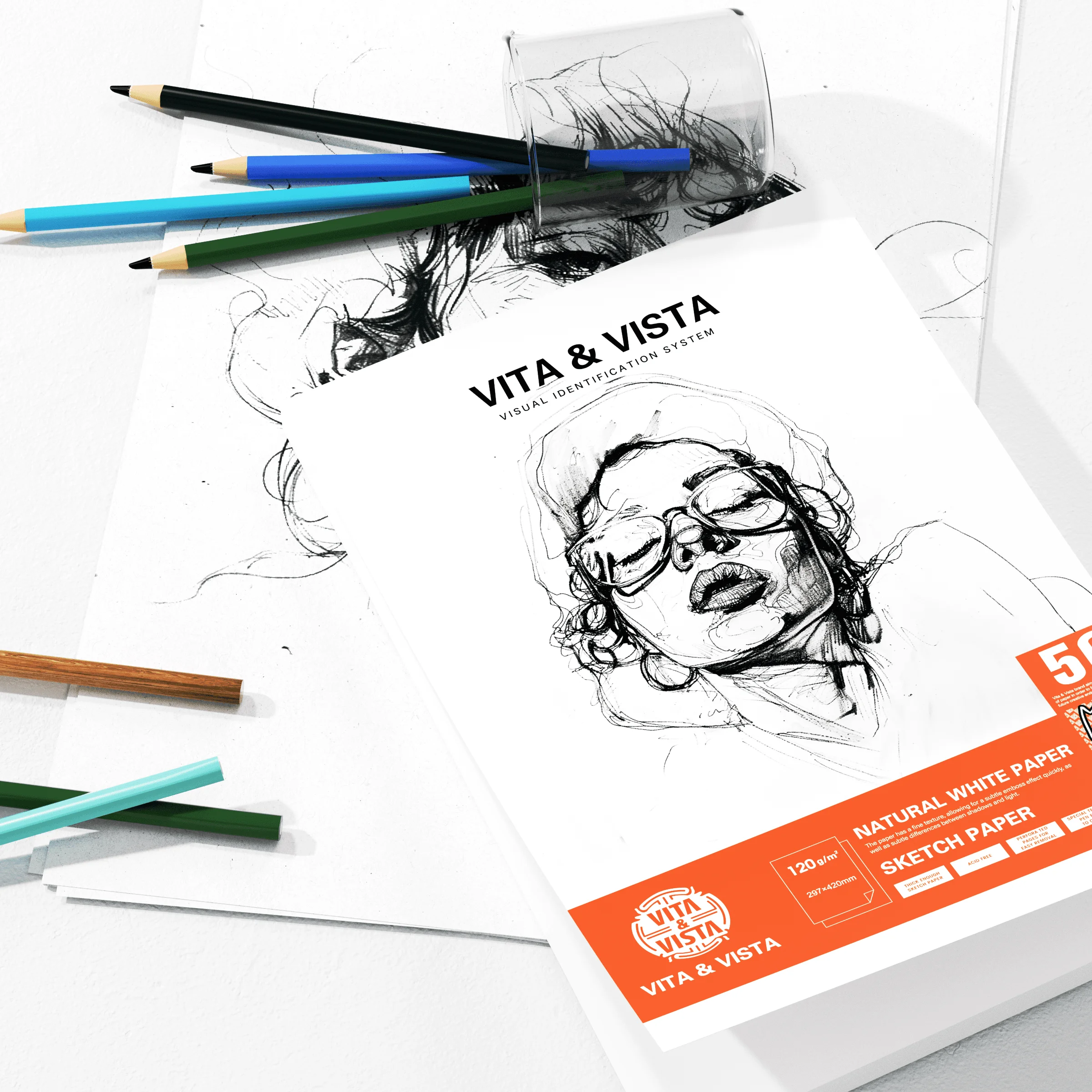 New Version 50 Sheets Custom Size Drawing Book With 120gsm Acid Free Drawing Sketch Paper