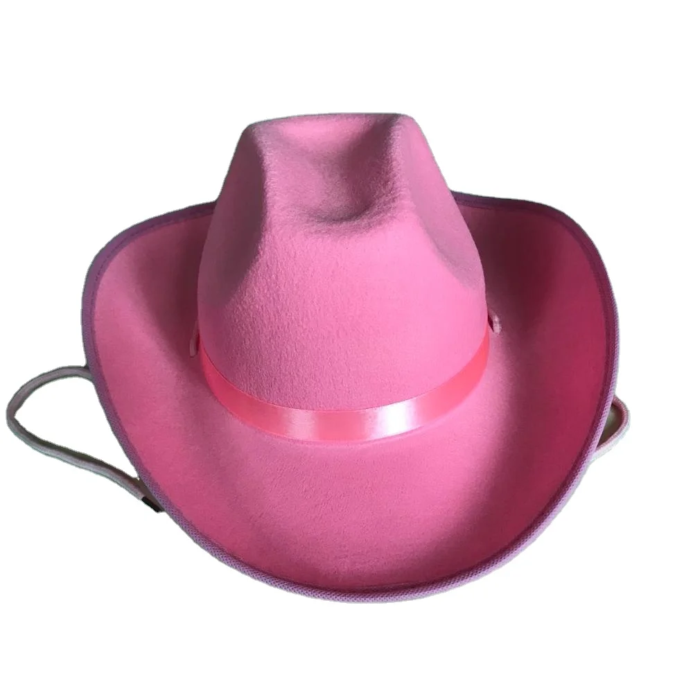 Factory Wholesale Custom Printing Promotional Felt Cap Hat Carnival Hat Cowboy Hat