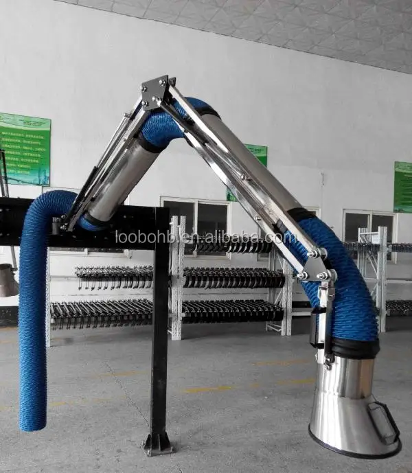 LB-JYC Welding fume extraction arms, dust collection arm used for source fume extraction for the industrial workshop
