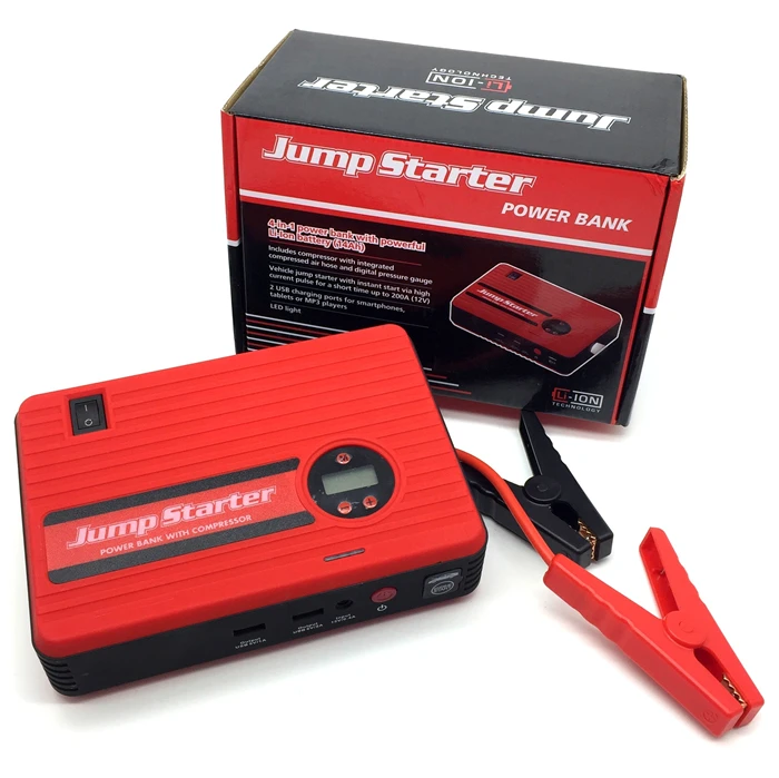 Car power bank With Air Compressor 18000mAh Diesel Generators 1200A jump starter with compressor