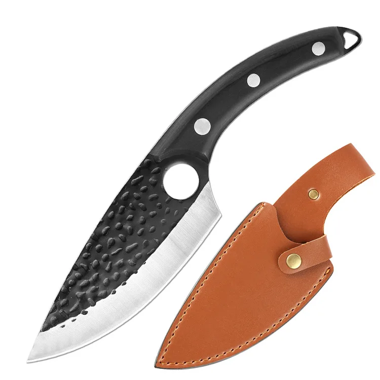 Outdoor Camping tactical Fixed blade knife 5CR5 blade steel+wood handle camping hunting outdoor survival EDC tools