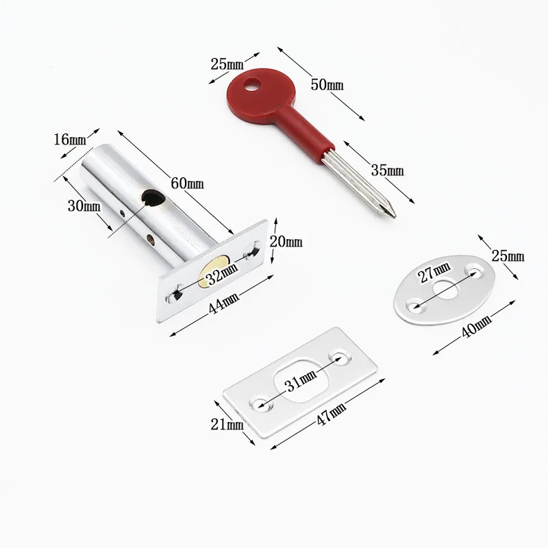 Hardware Pipe Tube lock Fitting Furniture Metal Stainless steel  Lock For Drawer Cabinet Drawer Lock Security Padlock