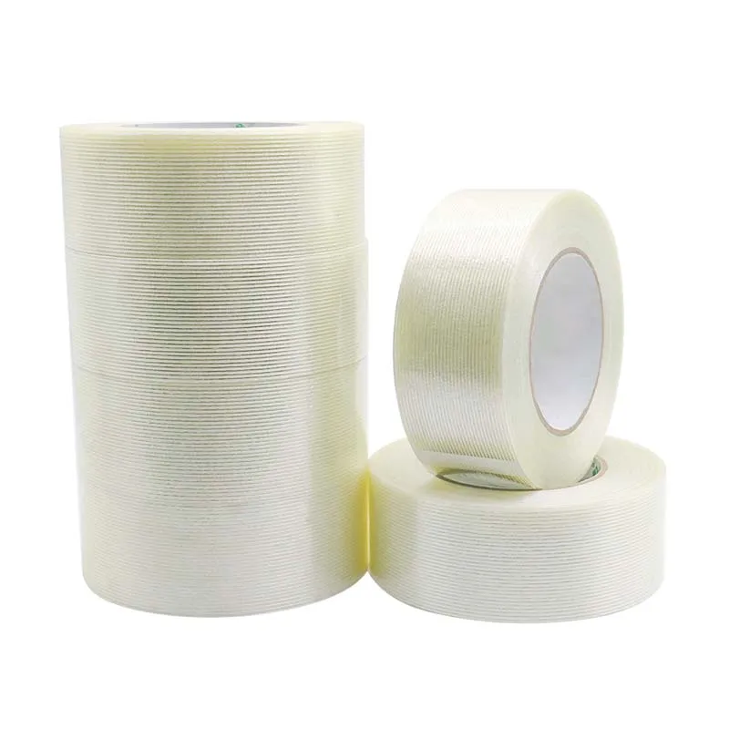 Solvent glue High quality Clear Color Fiberglass Reinforced Unidirectional strong adhesive Filament Tape