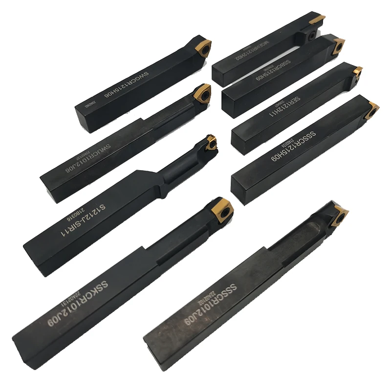 Wholesale 12mm Turning Threading Grooving Boring Bar Set 9pcs Indexable Tool for CNC Machining