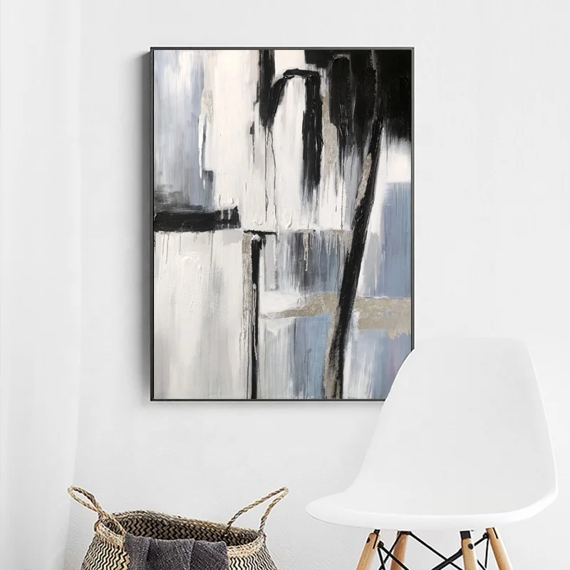New product living room wall decoration abstract art fabric canvas pure hand-painted oil painting
