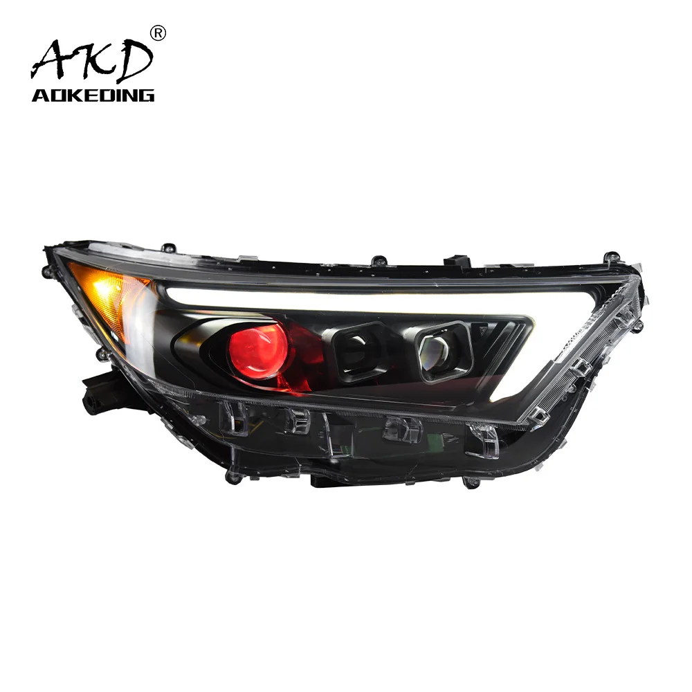 Car Lights For RAV4 RAV 4 2019-2022 LED Auto Headlights Assembly Upgrade Dynamic Evil Eyes Projector Lens Accessories Facelift