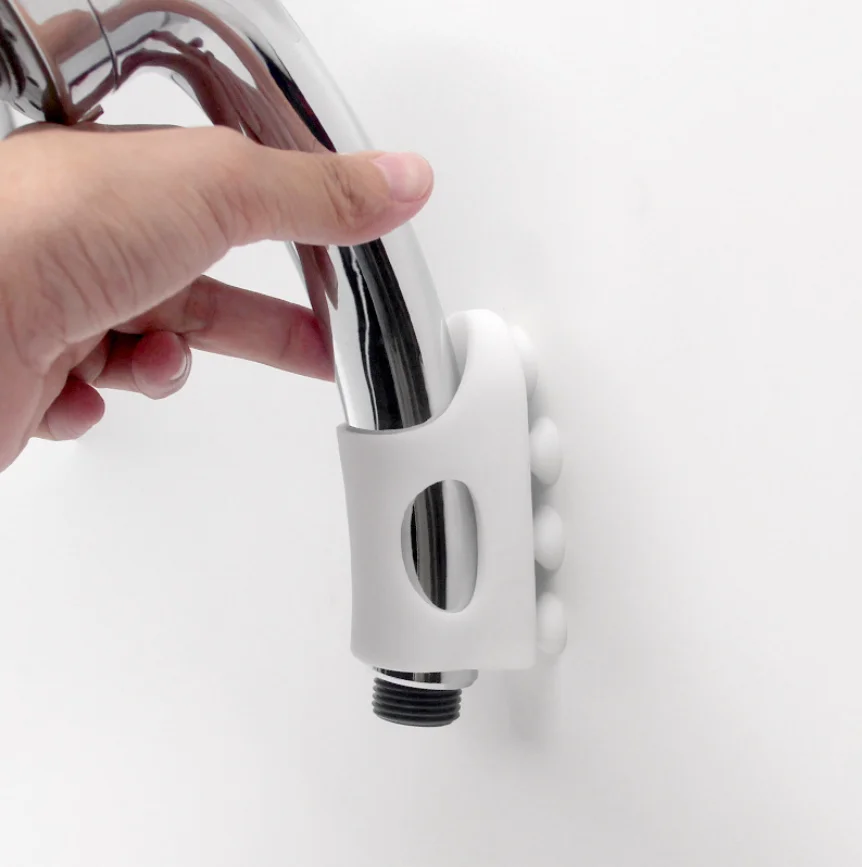 Universal Bathroom Wall Mount Handheld Shower Head Bracket, Silicone Shower Bracket Strong Suction