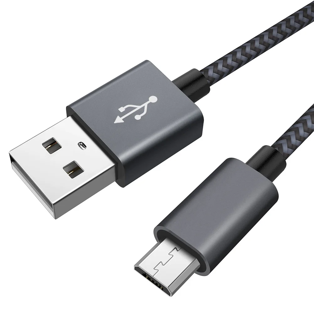 Кабель Micro USB XANUAN, 6 футов, USB 2,0 A папа-Micro B, шнур зарядного устройства, 2 А, быстрая зарядка и передача данных для телефонов на Android, Samsung, HTC