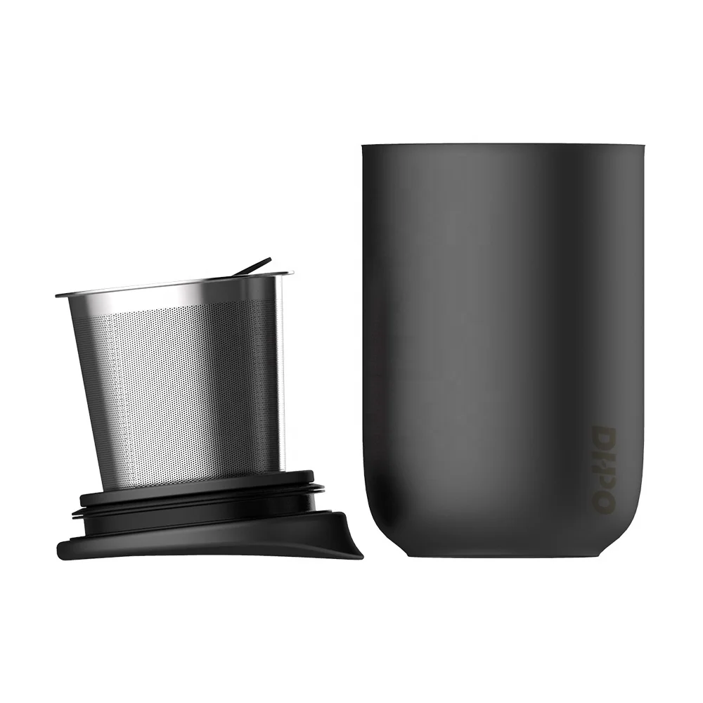 DHPO Zen Double Wall Ceramic Brewing Tea Mug