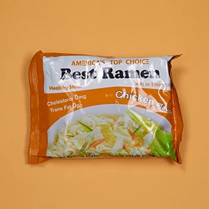 Chinese Factory Manufacturing Ramen Noodle Halal Fast Food Beef Flavor Fried Bag Packing Instant Noodles
