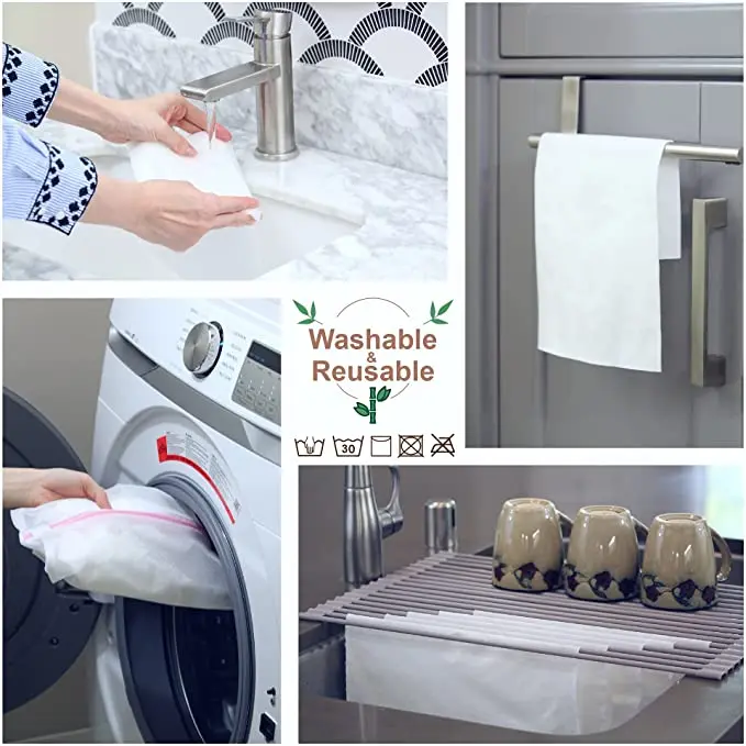 Bamboo Products Eco-friendly Kitchen Towels Reusable Bamboo Paper Towel