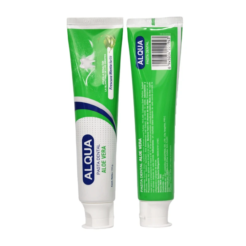 Tooth Paste Custom Logo Teeth Whitening Aloe Vera Mint Flavored Herbal Toothpaste Wholesale Without Fluoride