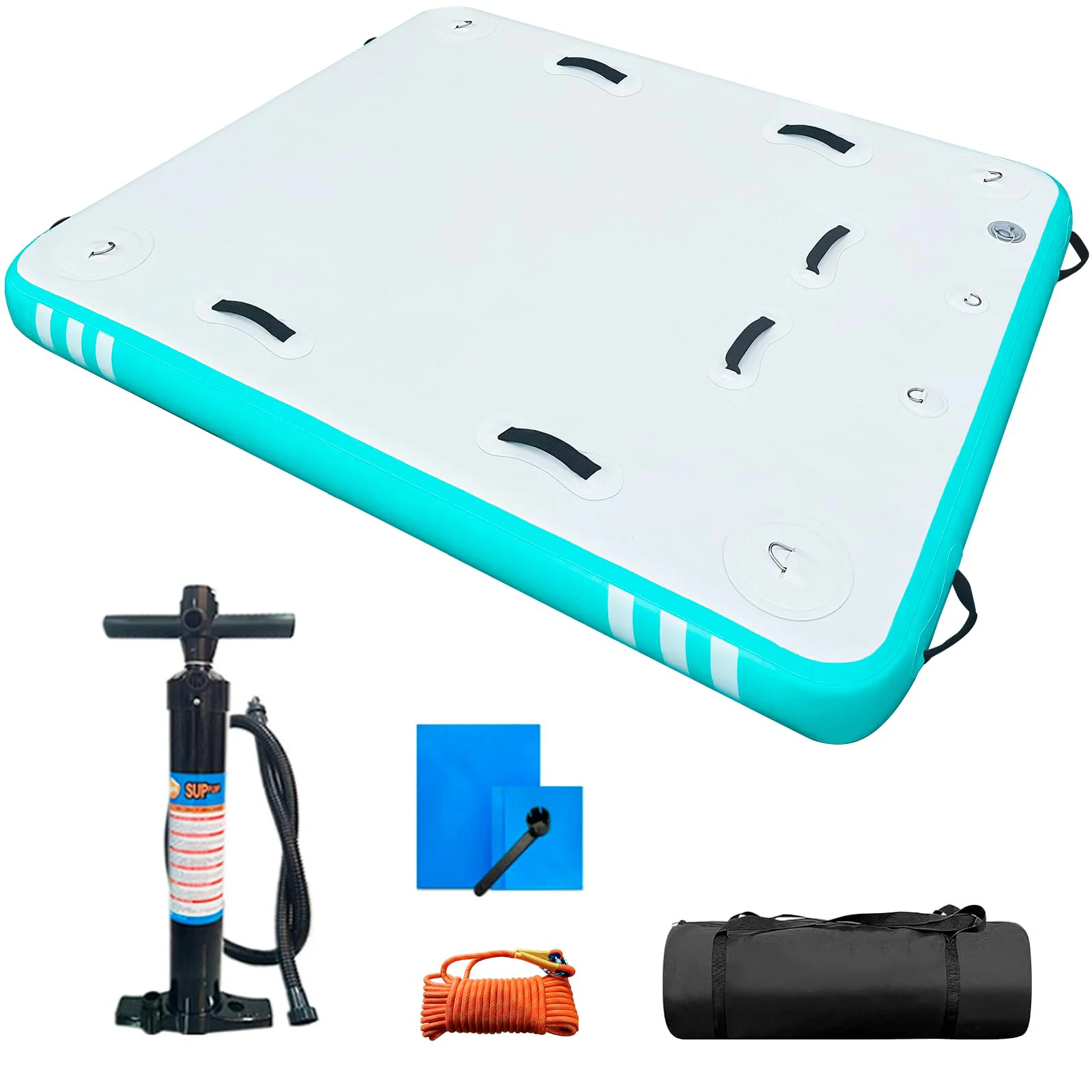 Hot Sale Inflatable Floating Dock Platform Swimming Dock Platform Inflatable Mat For Pool Party