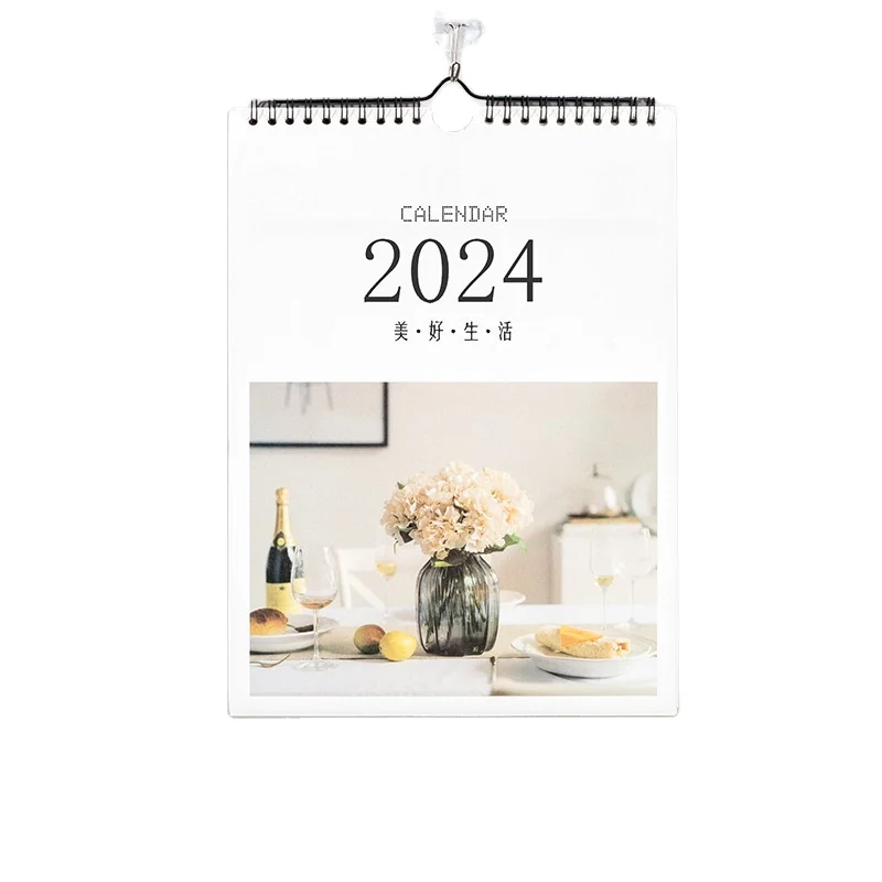 Printed wall calendar 2025 high quality planner wall calendar printing Custom Coloring Printing 2024 Wall Calendar