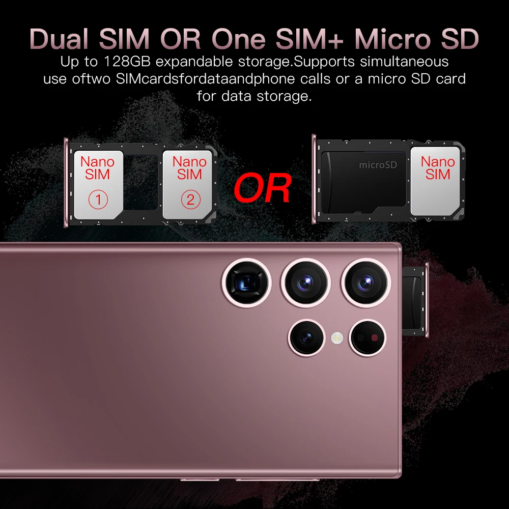 Note 30+ Global version unlocked 4G 5G Smartphone 8GB+256GB Mobile Phones Android 11 Large screen Fingerprint mobile phone