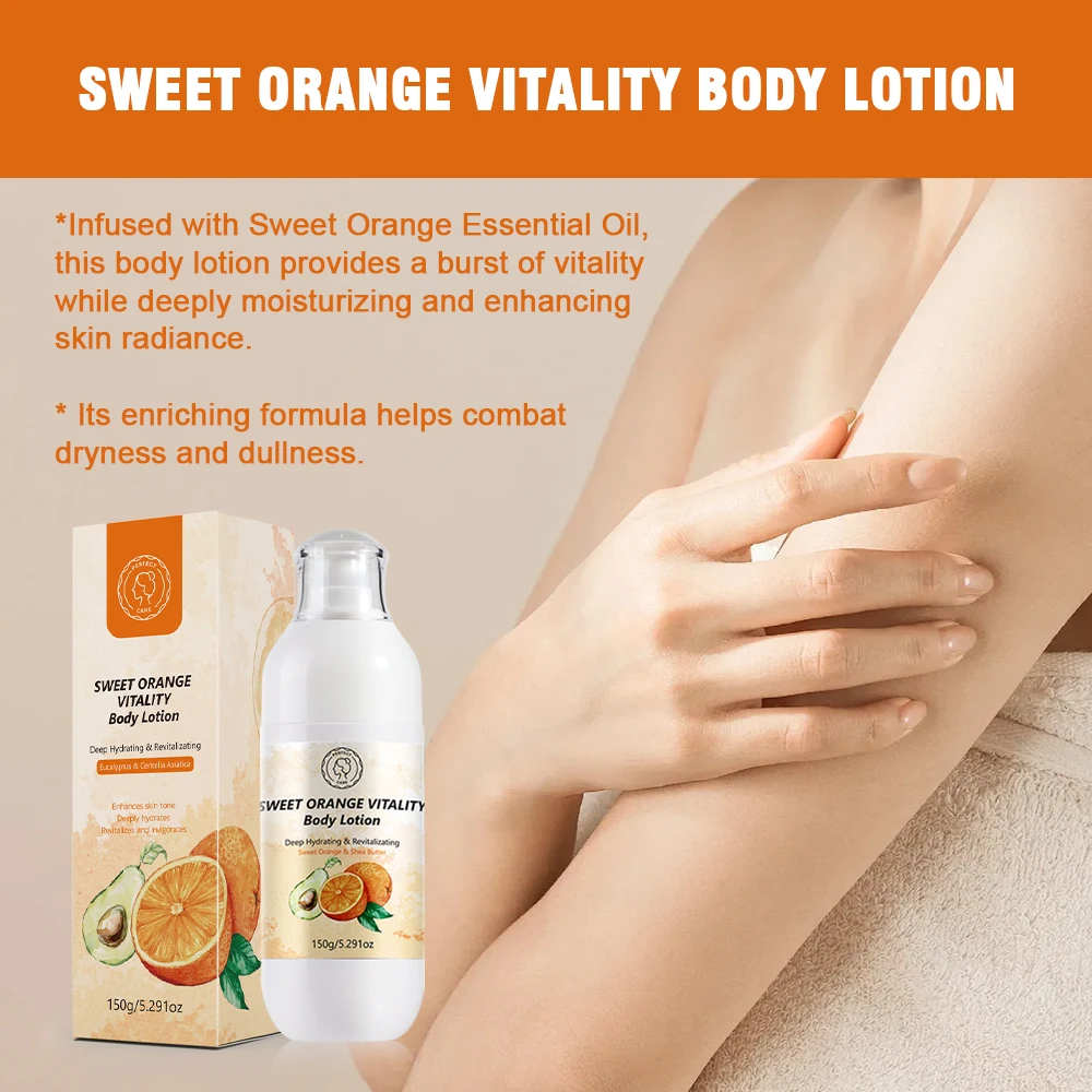 wholesale Skin Care Products Organic Vitamin C Brightening Whitening moisturizing orange Body Lotion