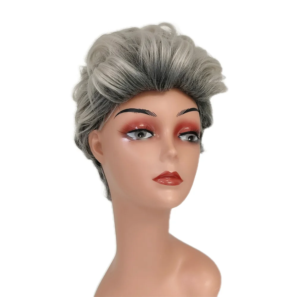 Wholesale Vendor Natural Wave Hair Wigs Black Hair 100% Brazilian Virgin Human Hair Short Curly Synthetic Fiber