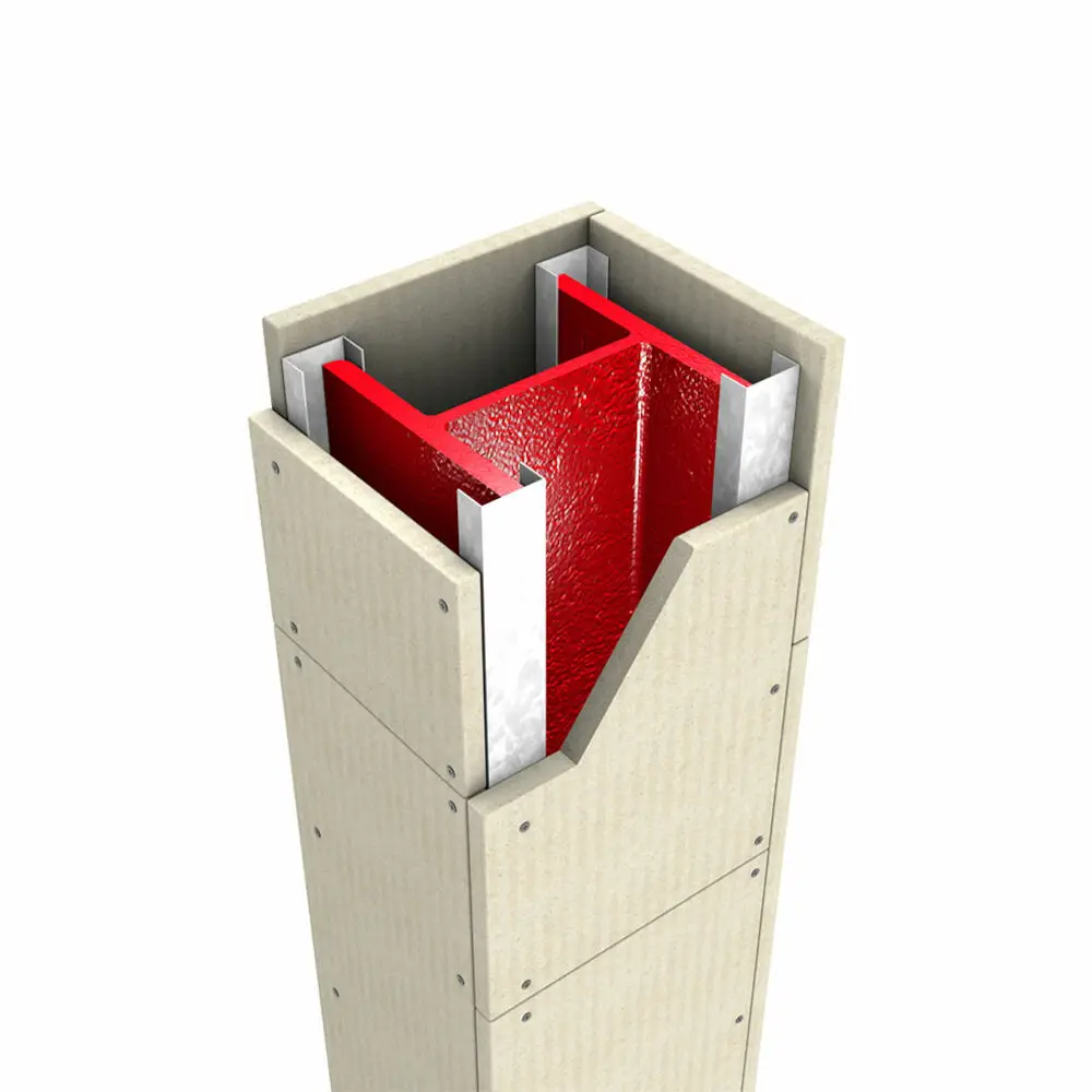 Lightweight fireproof cladding 120 mins fire resistant vermiculite panel board for steel structure fire resistant