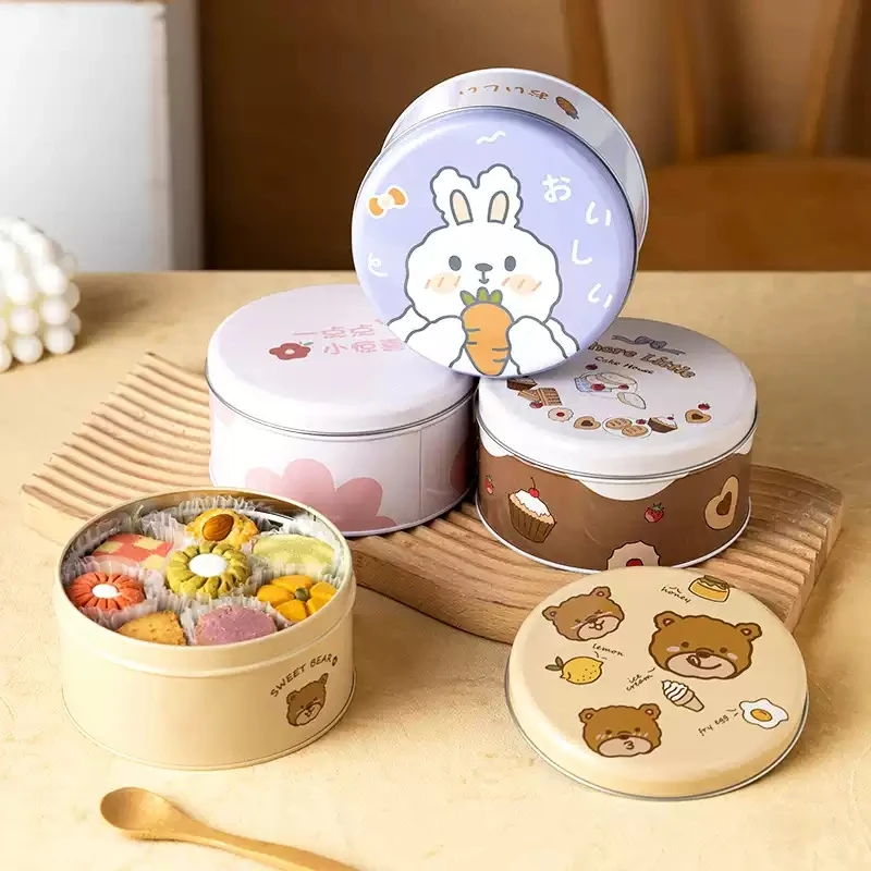 Wholesale food grade luxury custom metal box for cookies tin gift box with lids