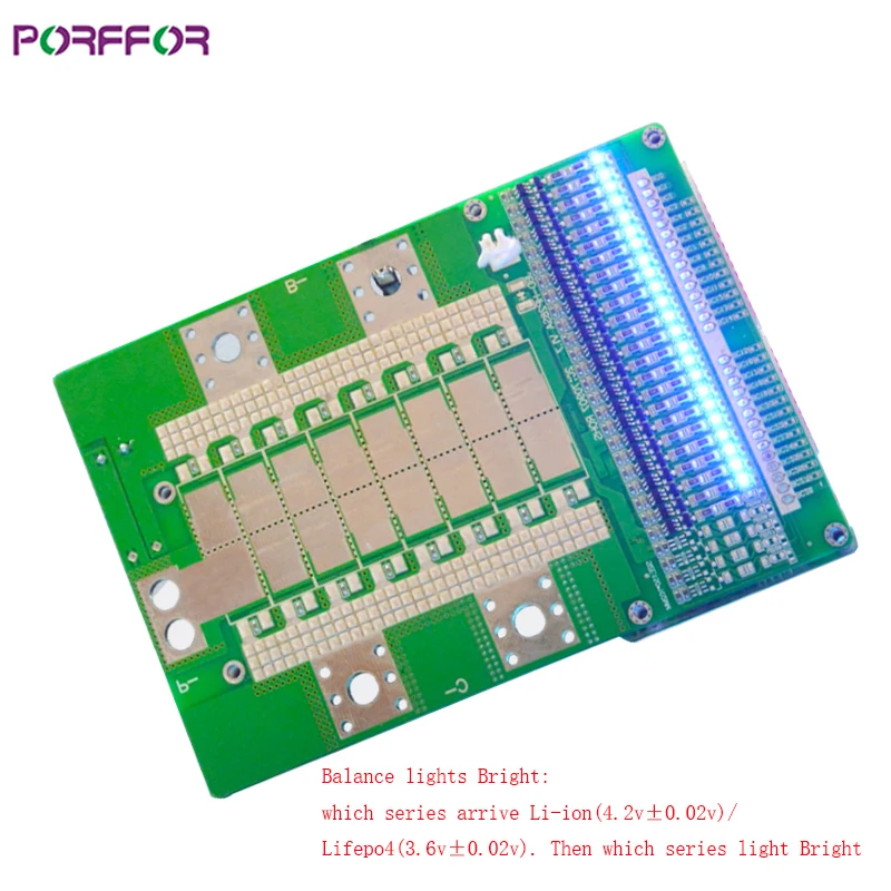 Электрический скутер porffor PCB PCBA плата защиты 16с 80A 100A 120A баланс Lifepo4 48V электрический