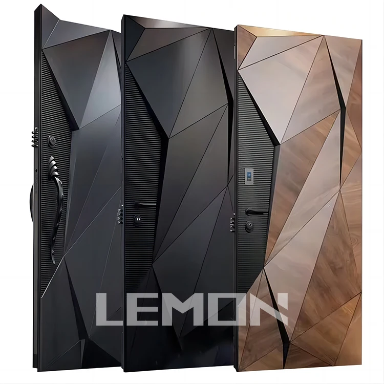 Residential Pivot Doors Modern Entry Solid Wood Exterior Security Wooden Pivot Door For Houses