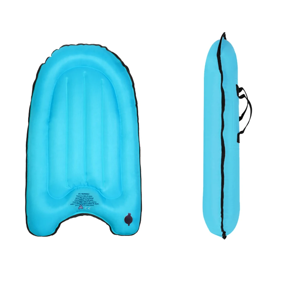 Inflatable Swimming Surfplank Surfing Board with Handles Body Board Folding Beach Surfboard Lightweight Floating Mat Devices