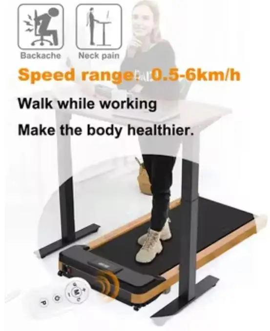 2024 Kreeda No-Install Under Desk Wood Treadmill - Your Seamless Walking & Jogging Companion
