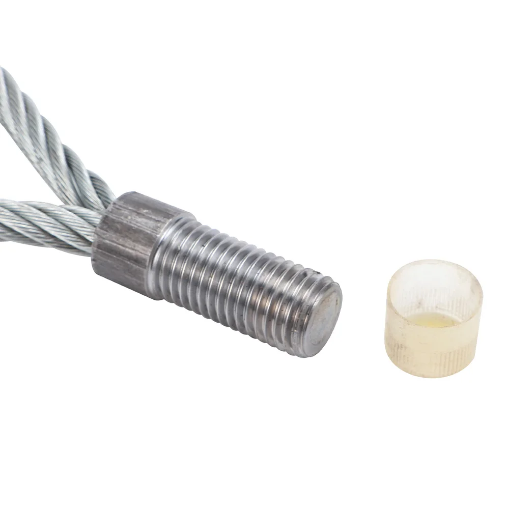 Оцинкованная стальная алюминиевая ОБЖИМНАЯ проволочная трос Резьбовая подъемная петля с нажимными пластинами