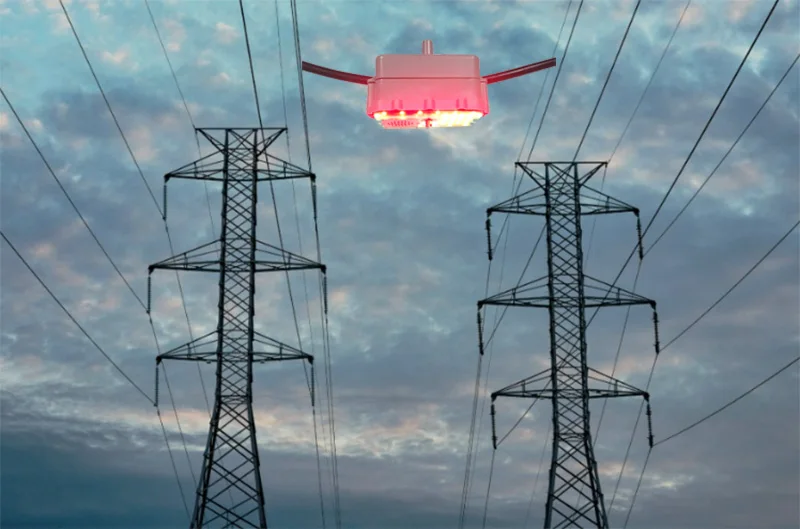 Тонкий светодиодный предупреждающий мини-фонарь для высоковольтной линии передачи